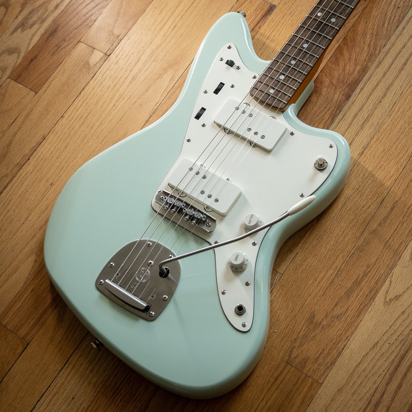 Squier Classic Vibe Late 60s Surf Green Jazzmaster Black Bobbin Modified C# Standard Conversion