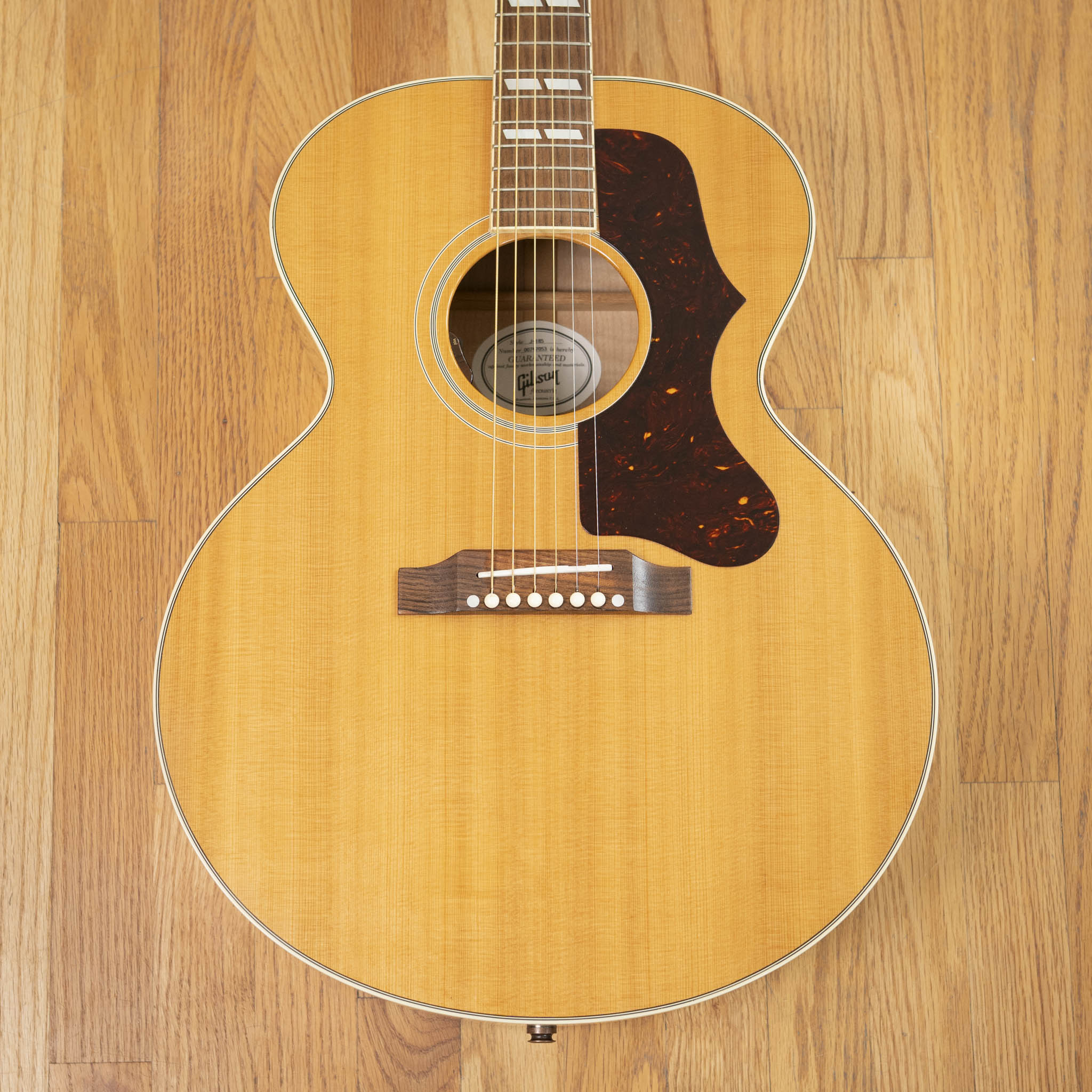 Gibson J-185アンティークナチュラル 2007年製 Gibson J185 Maple Natural 2007 w/OHSC – Black Bobbin