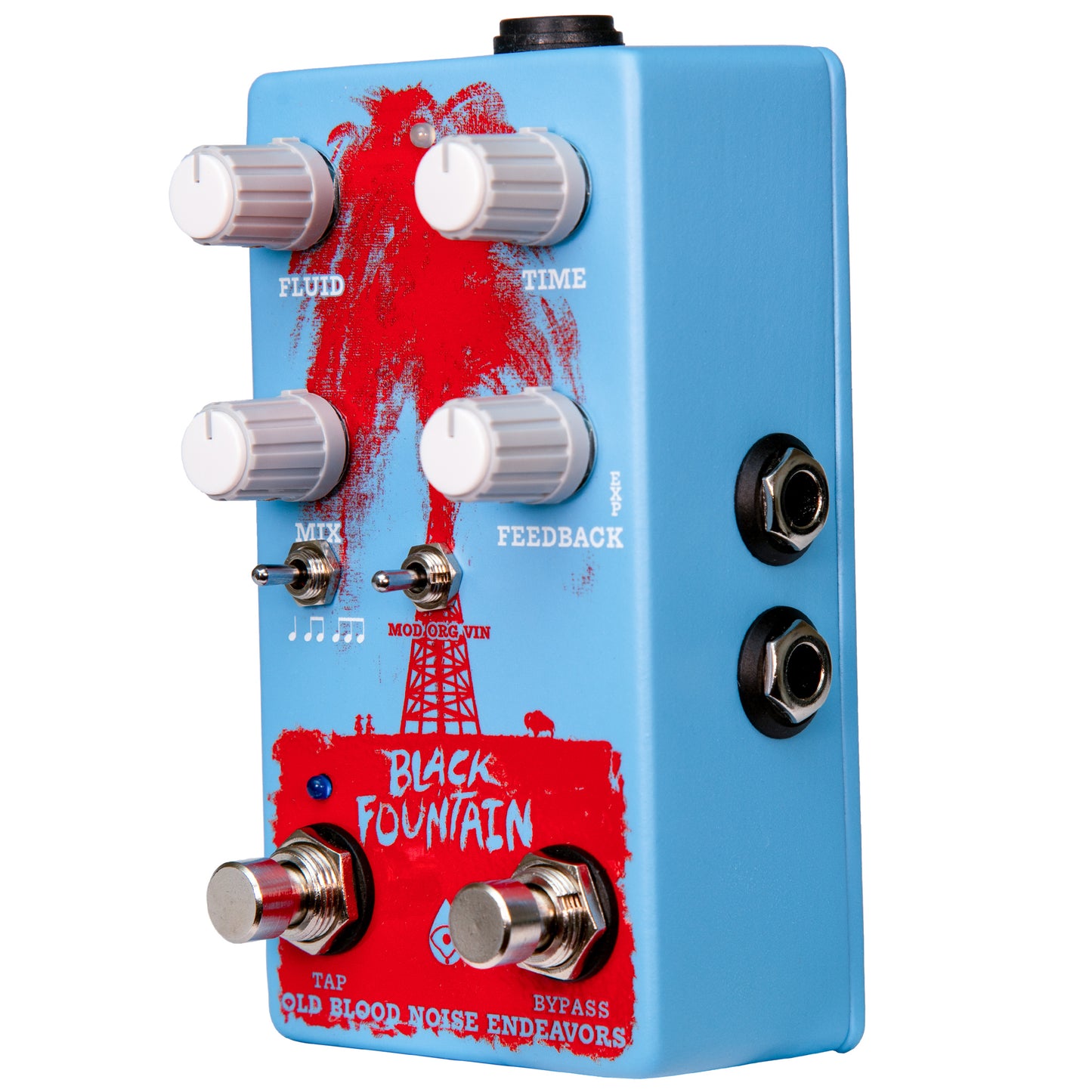 Old Blood Noise Black Fountain W/Tap Tempo Chicago Blue