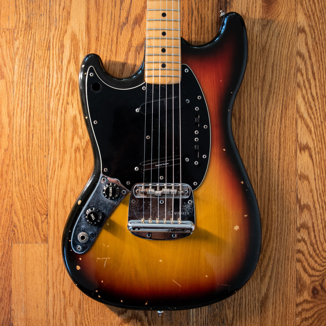 Fender Mustang Left Handed Sunburst 1970s w/OHSC