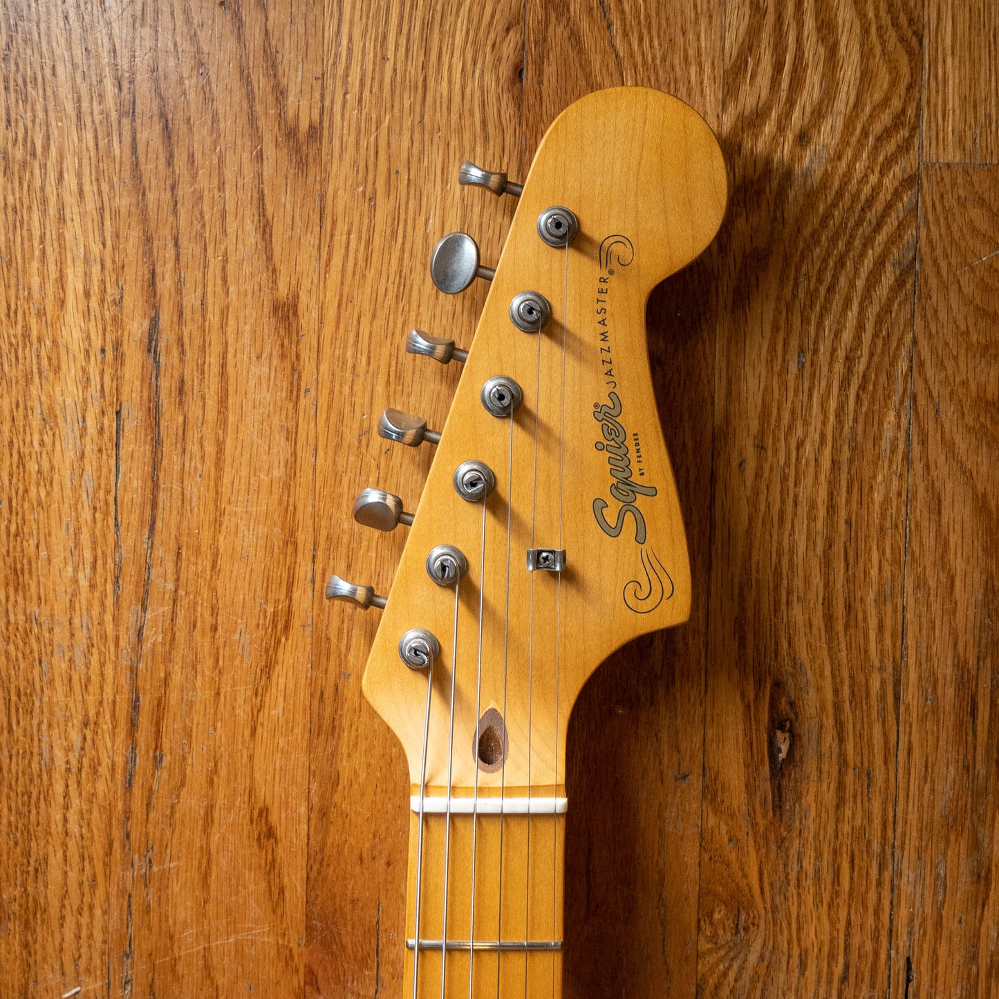 Squier 40th Anniversary Edition Black Bobbin Makeover USED
