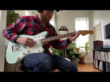 Load and play video in Gallery viewer, Squier Classic Vibe Late 60s Surf Green Jazzmaster Black Bobbin Modified Pre-Order
