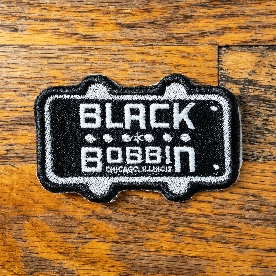Black Bobbin Logo Patch