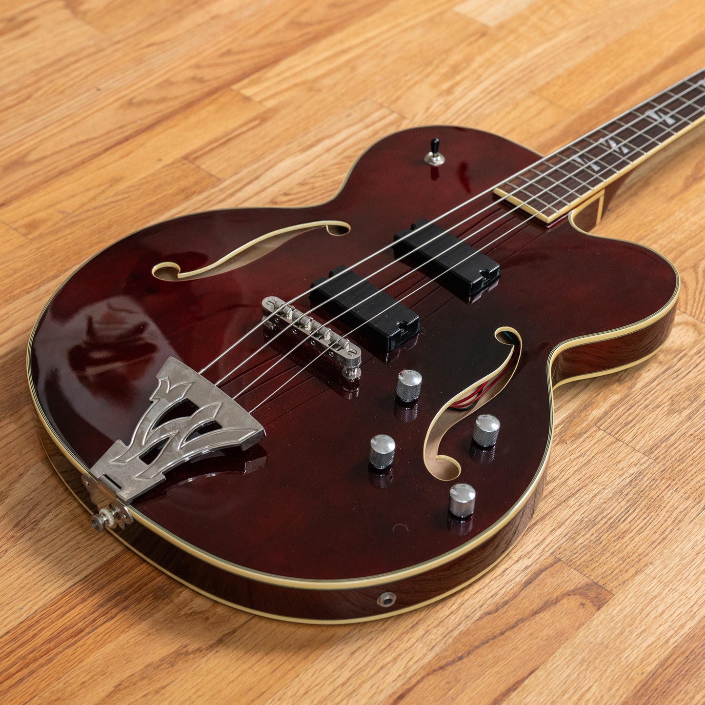 Washburn AB-90 Extra Long Scale Walnut 2000s w/ OHSC