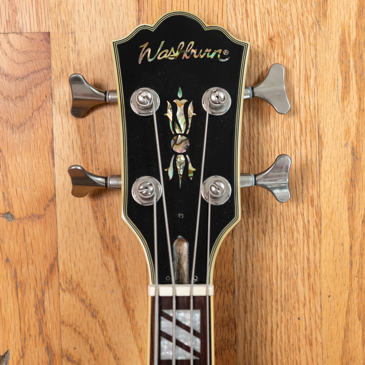 Washburn AB-90 Extra Long Scale Walnut 2000s w/ OHSC