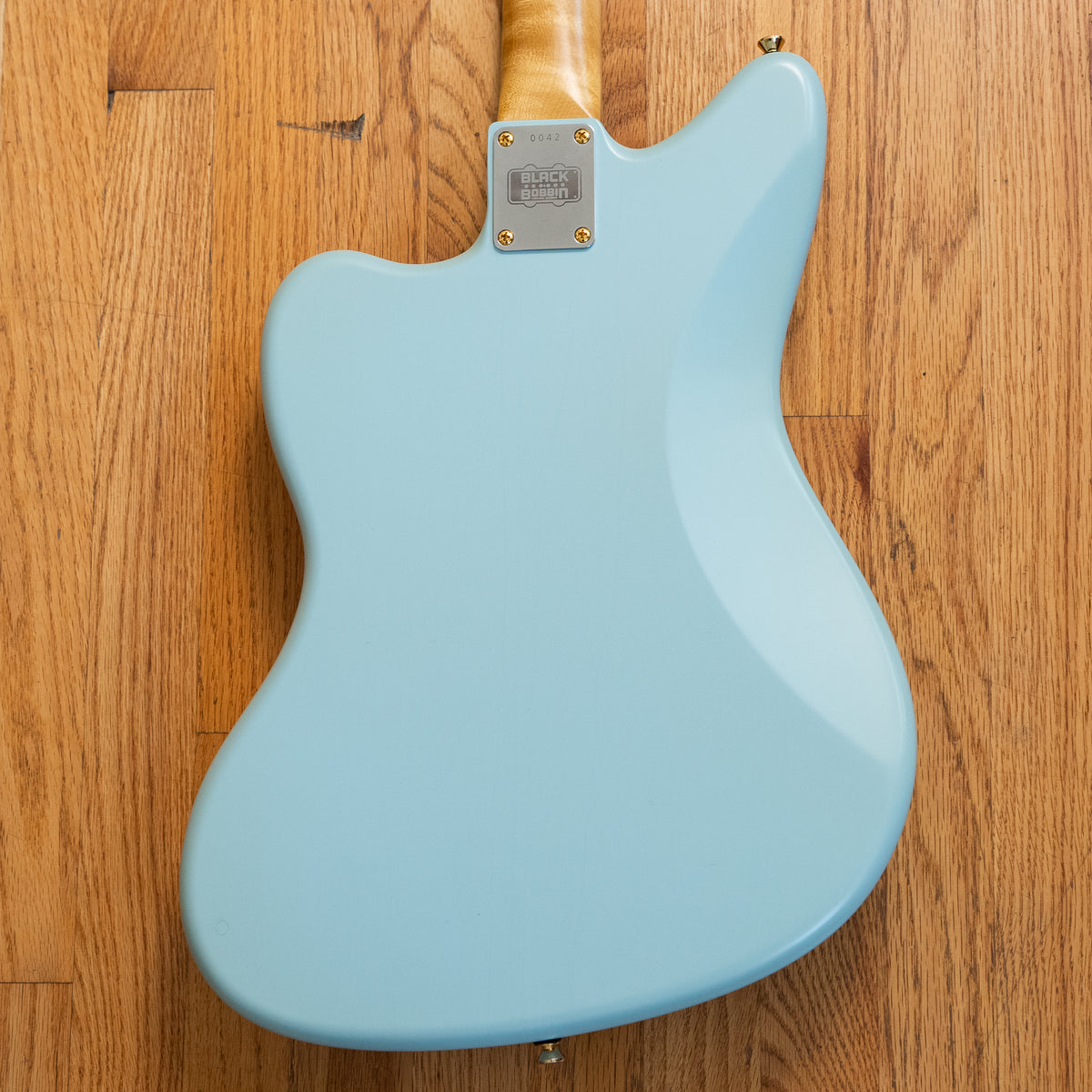 Black Bobbin Custom JM Sonic Blue w/ Gold Hardware