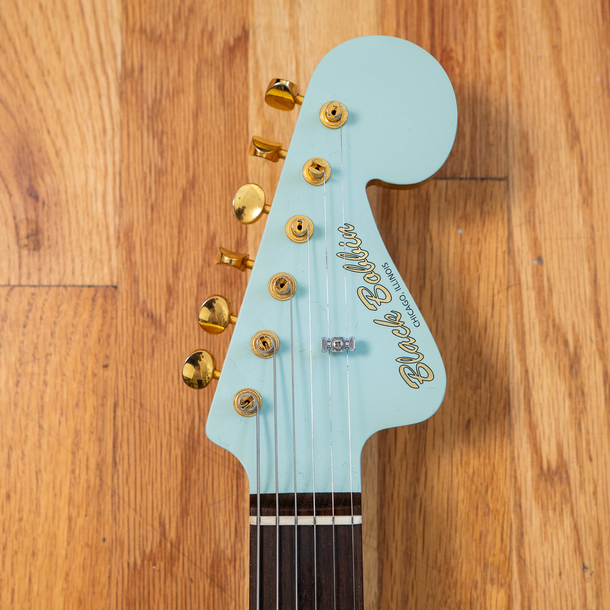 Black Bobbin Custom JM Sonic Blue w/ Gold Hardware