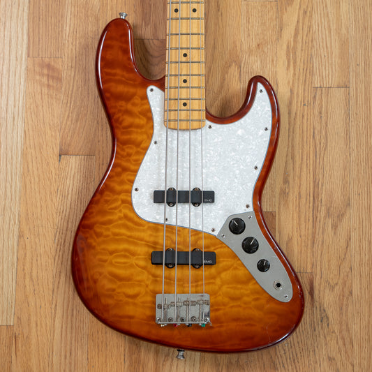 Fender P-J Tiger Sunburst 2000's Electric Bass - No Case