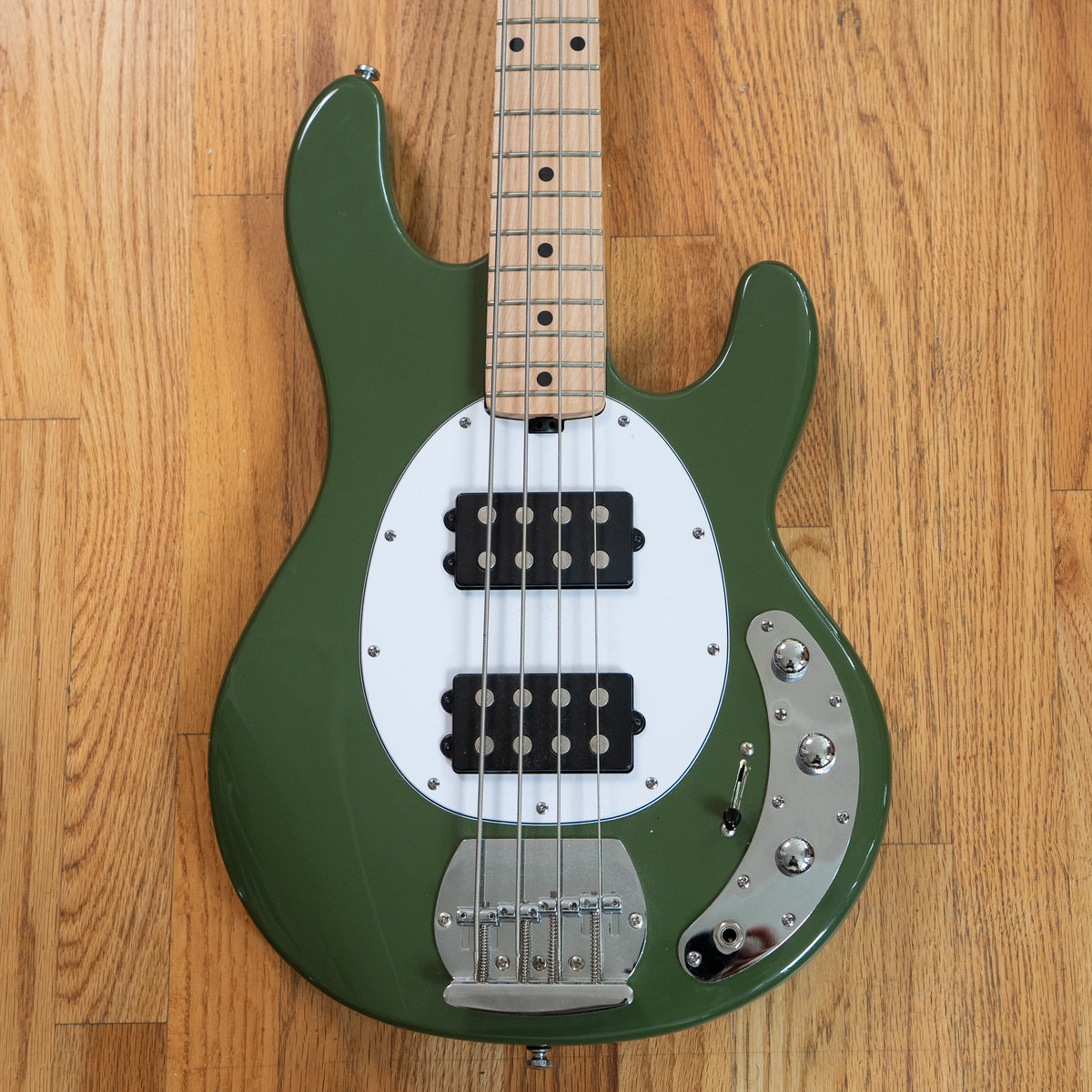 Music Man Sterling Stingray Olive Green 2020s Electric Bass - No Case