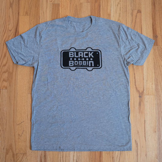 Black Bobbin Logo Shirt Heather Grey