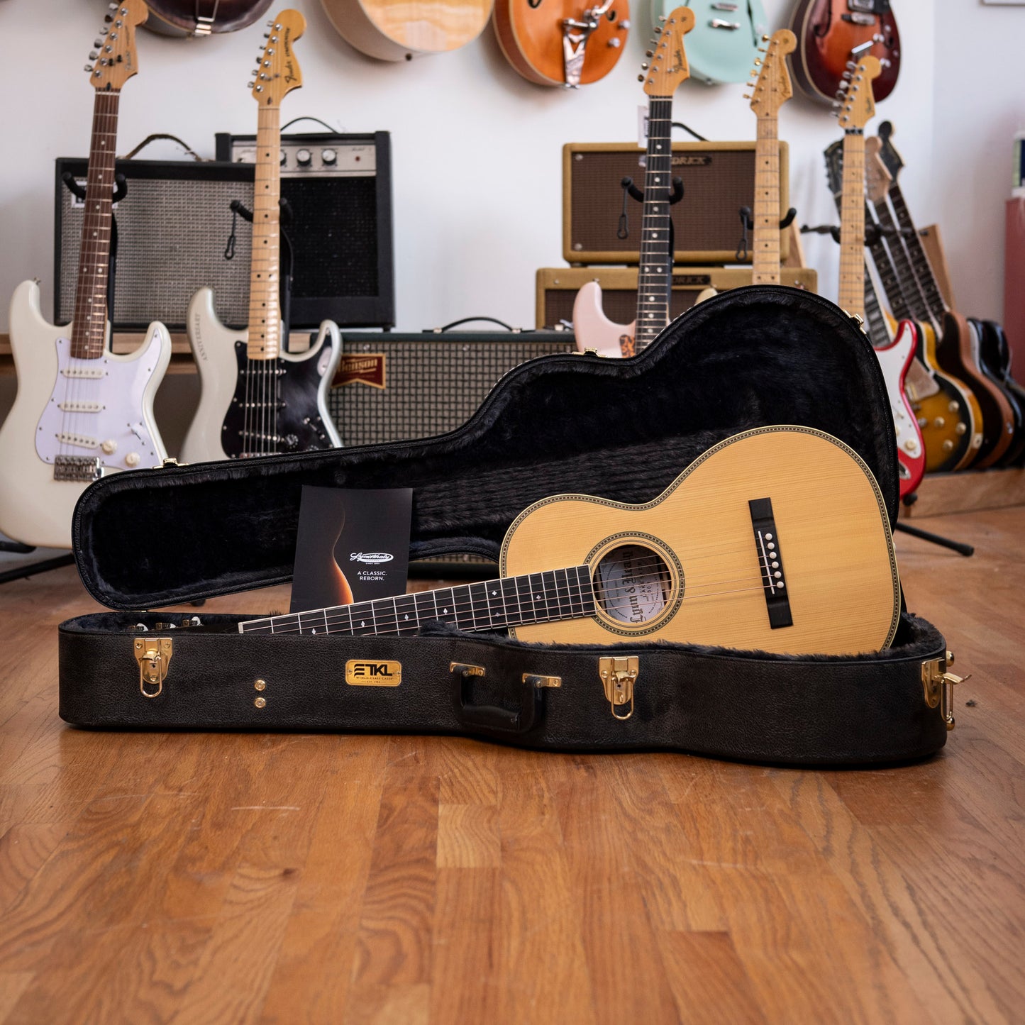 Lyon & Healy Parlor Acoustic Guitar Indian Rosewood Satin USED