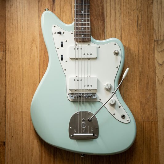 Squier Classic Vibe Late 60s Surf Green Jazzmaster Black Bobbin Modified C# Standard Conversion