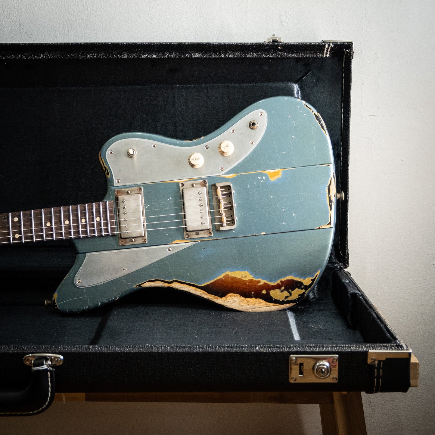 b3 Monroe Sunburst Pelham Blue / Gold / 3TSB Prototype