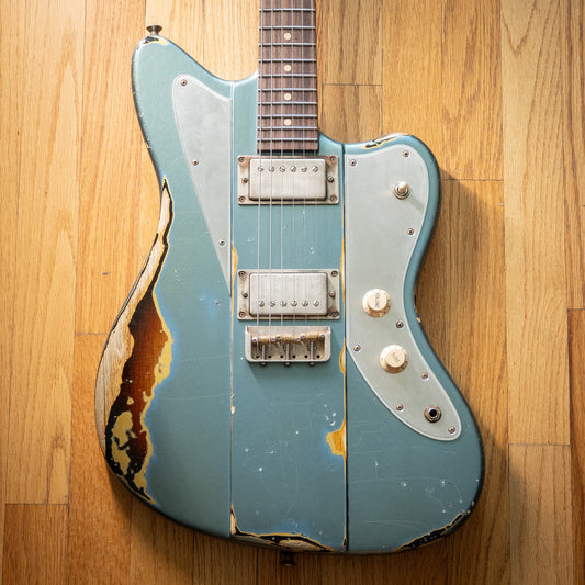 b3 Monroe Sunburst Pelham Blue / Gold / 3TSB Prototype