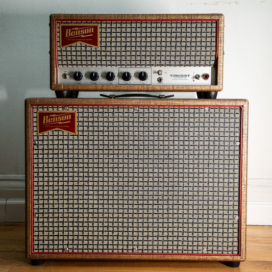 Benson Vincent Head & Cab Rust Moves w/ Red Piping USED