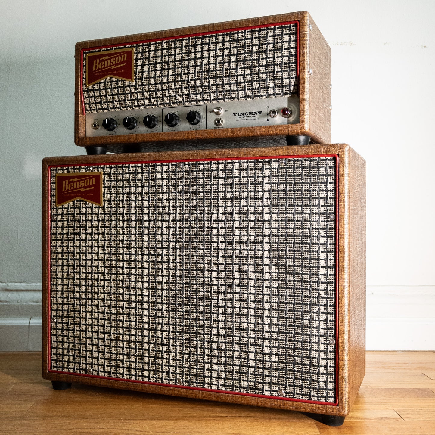 Benson Vincent Head & Cab Rust Moves w/ Red Piping USED