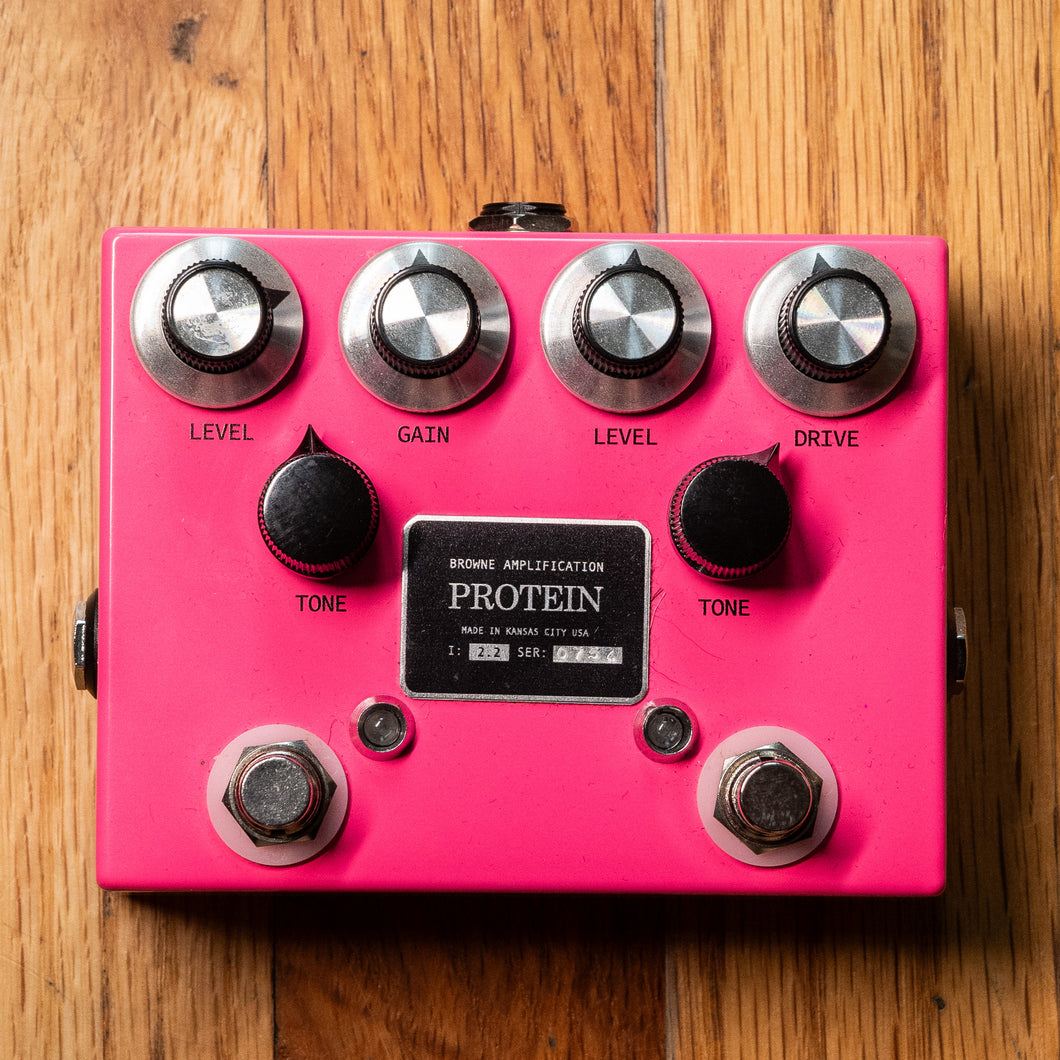 Browne Amplification Protein Dual Overdrive Pink USED w/ Box