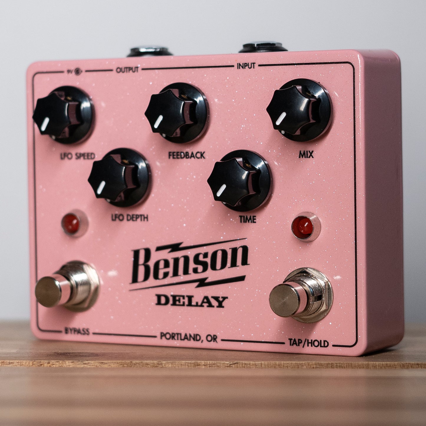 Benson Amps Delay Pedal Shell Pink Sparkle Exclusive