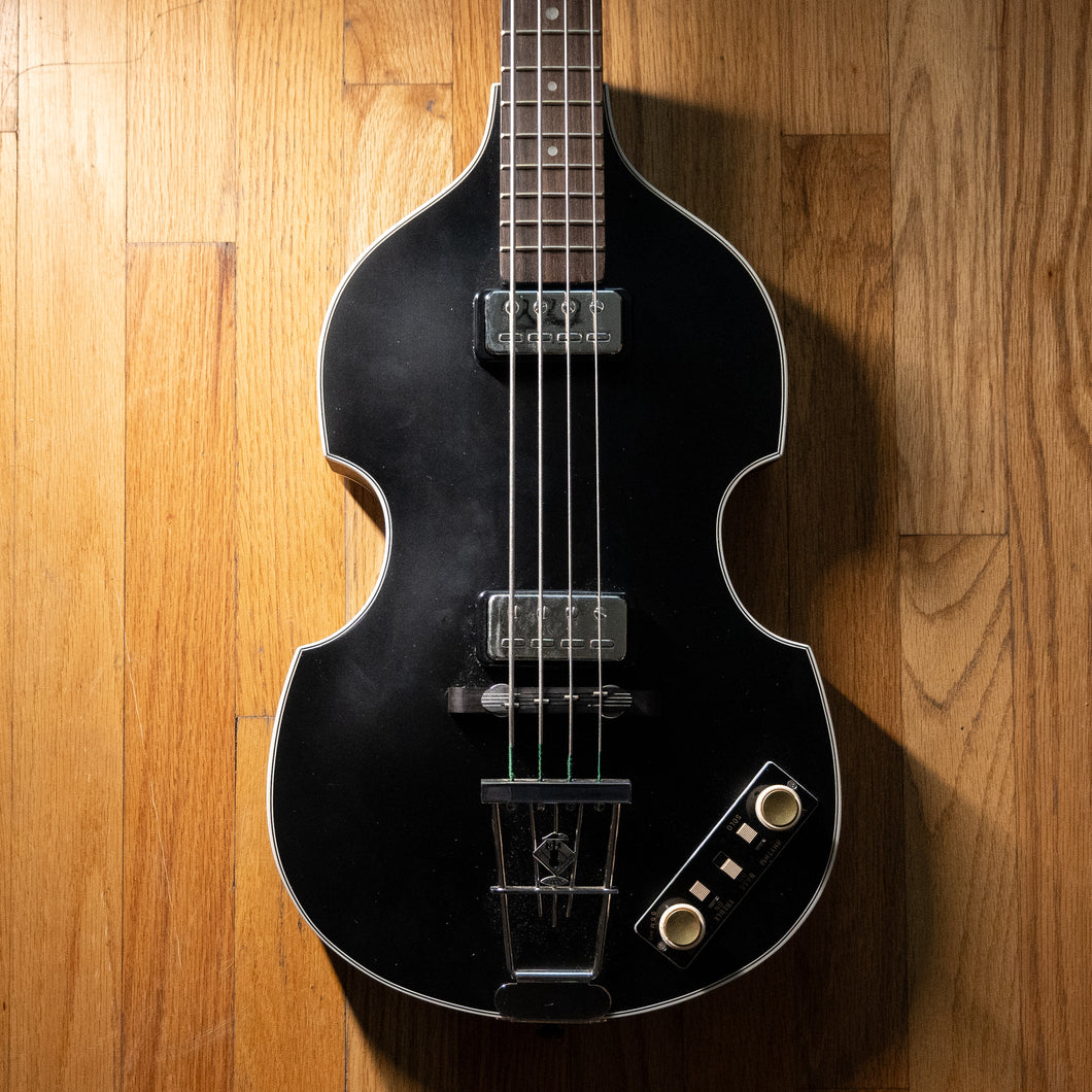 Hofner 500/1 Gold Label Violin Bass Matte Black (Imported Limited Run) w/OHSC