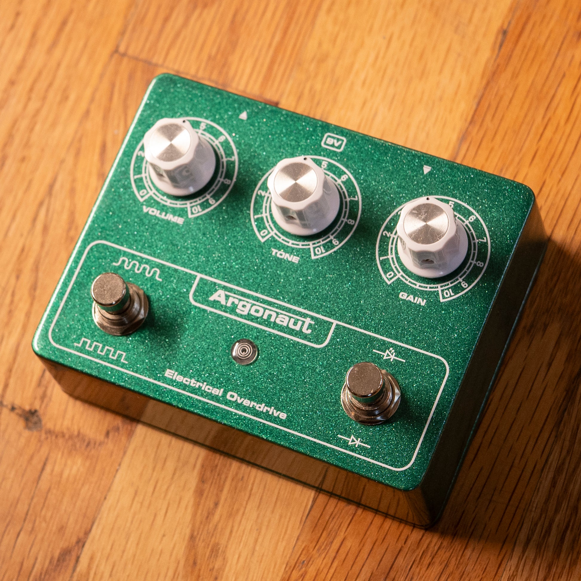 argonaut pedal Argonaut Electrical Overdrive Exclusive Metallic Candy Green – Black Bobbin