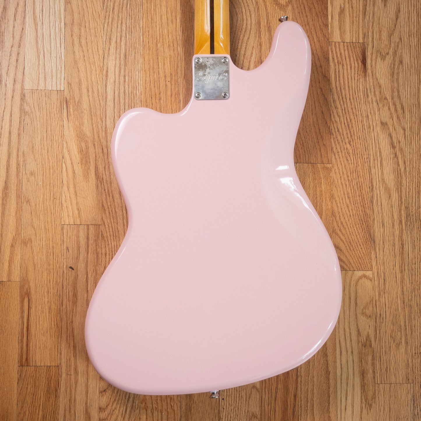 Squier Bass VI Shell Pink USED w/Gig bag