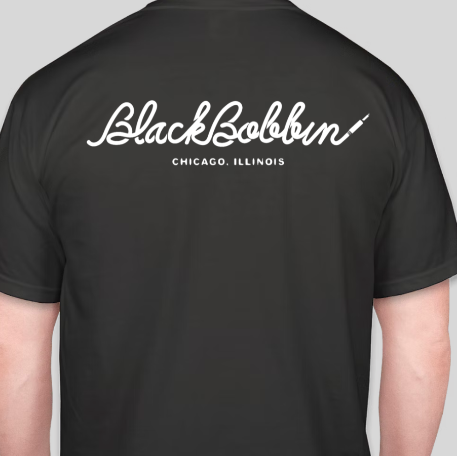 Black Bobbin "Cable" Logo Shirt