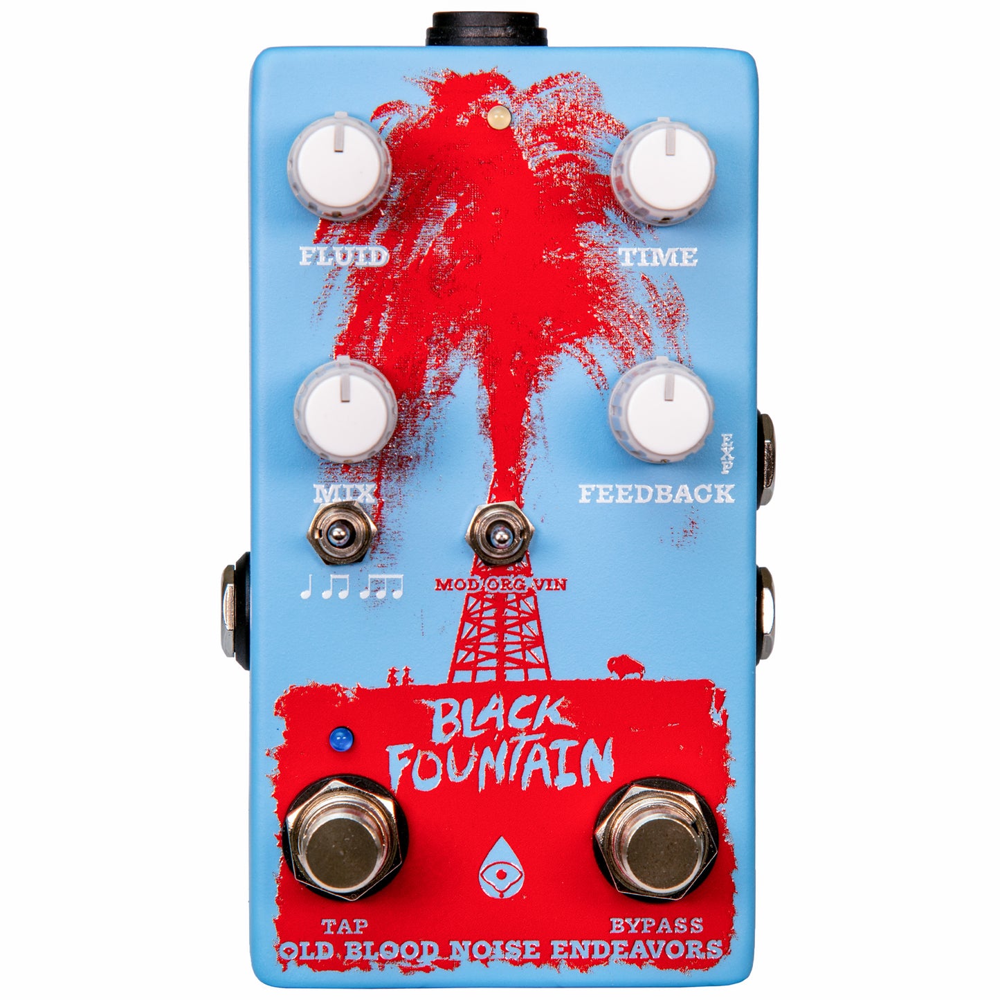 Old Blood Noise Black Fountain W/Tap Tempo Chicago Blue