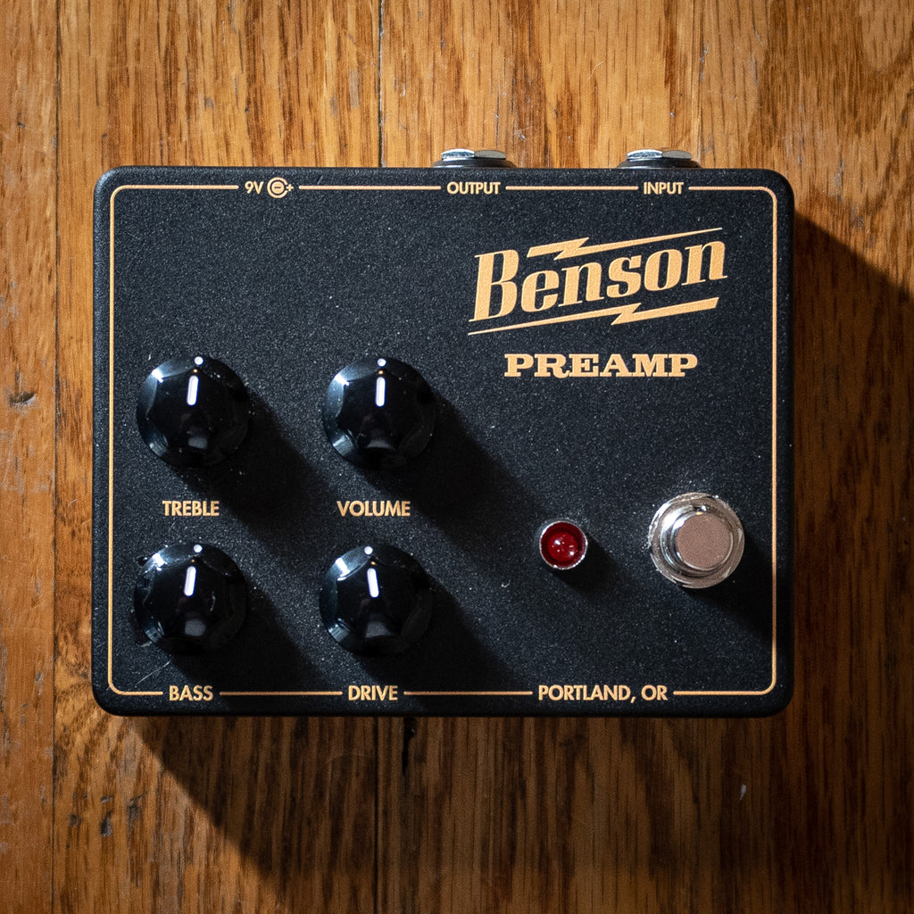 benson preamp pedal Benson Preamp Pedal Black & Yellow Edition USED