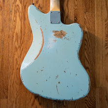 Load image into Gallery viewer, Fender Custom Shop Jason Smith Masterbuilt Jazzmaster Left Handed Aged Sonic Blue 2012 w/OHSC
