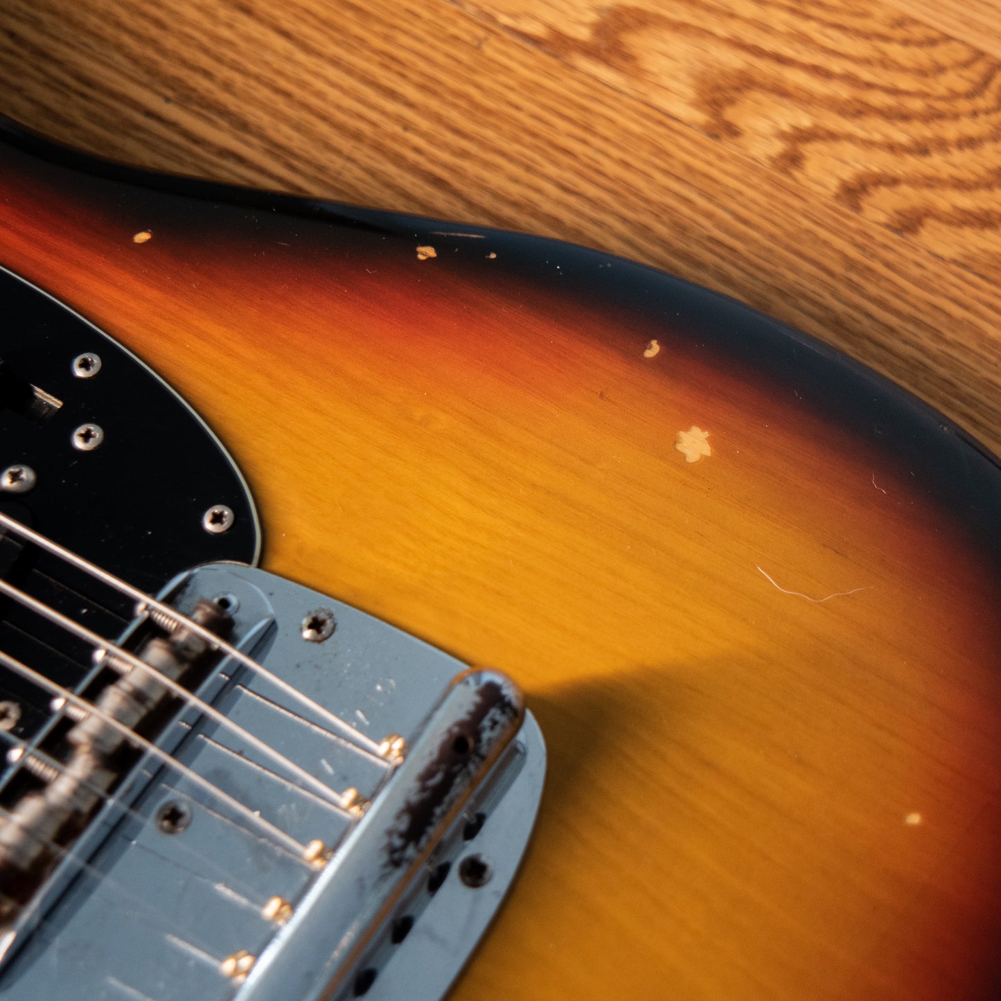 Fender Mustang Left Handed Sunburst 1970s w/OHSC