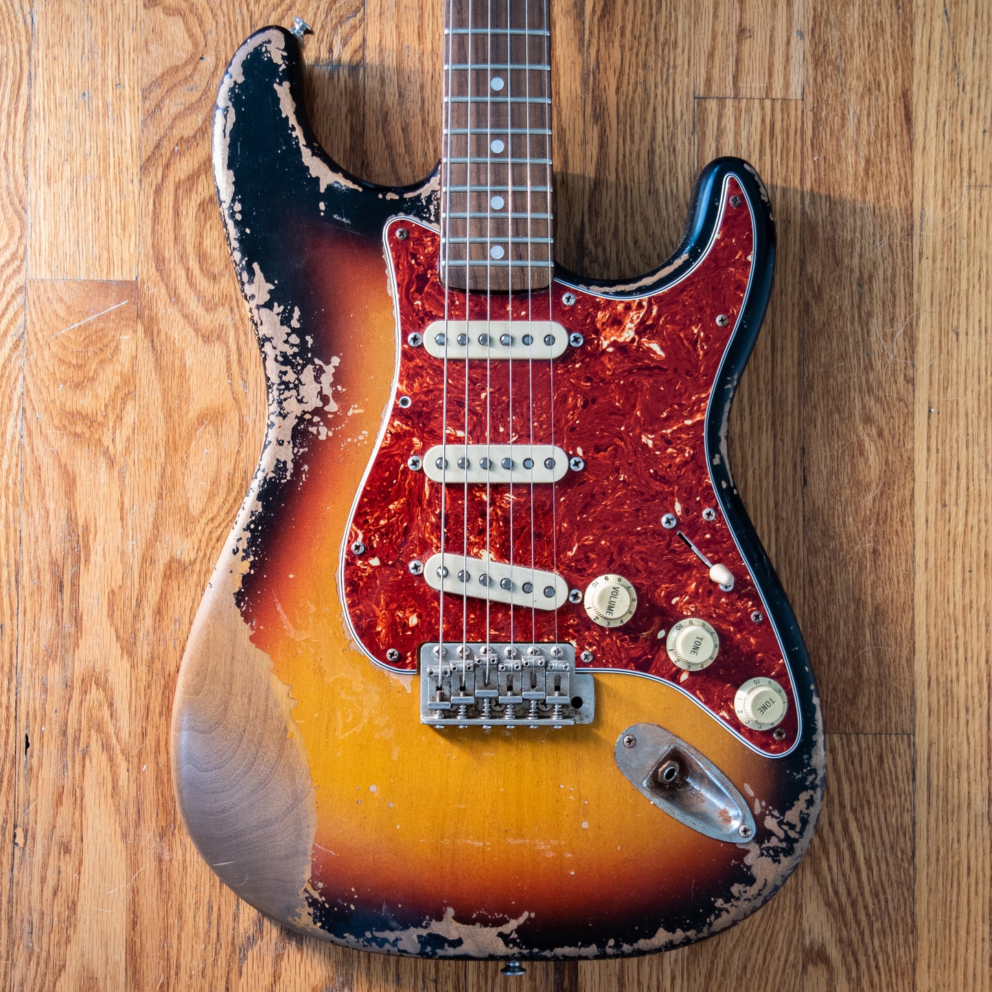 Fraser S-Style Sunburst Aged W/HSC