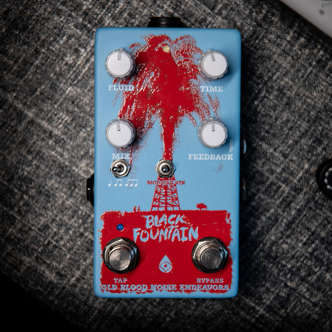 Old Blood Noise Black Fountain W/Tap Tempo Chicago Blue