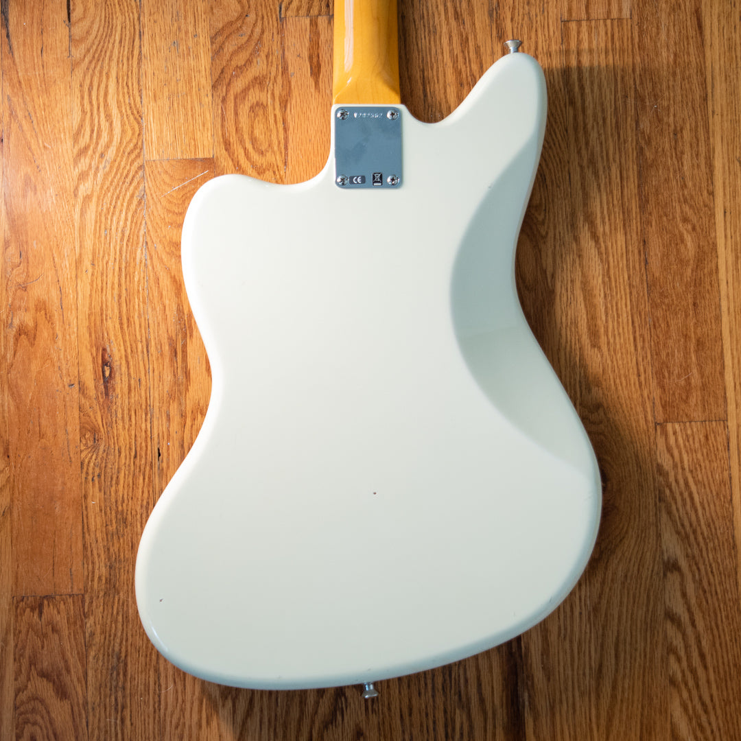 Fender American Vintage '62 Jaguar Olympic White – Black Bobbin