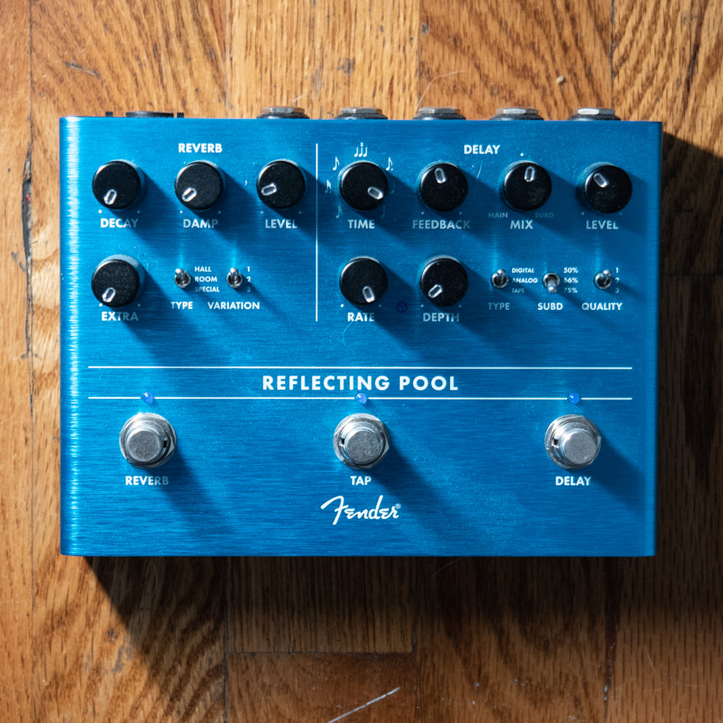 fender delay reverb pedal Fender Reflecting Pool USED – Black Bobbin