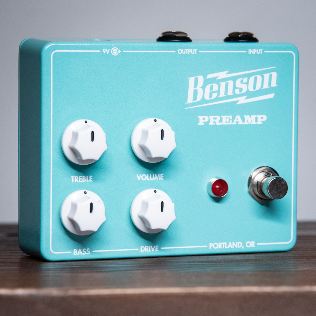 Benson Preamp Pedal Pearled Turquoise