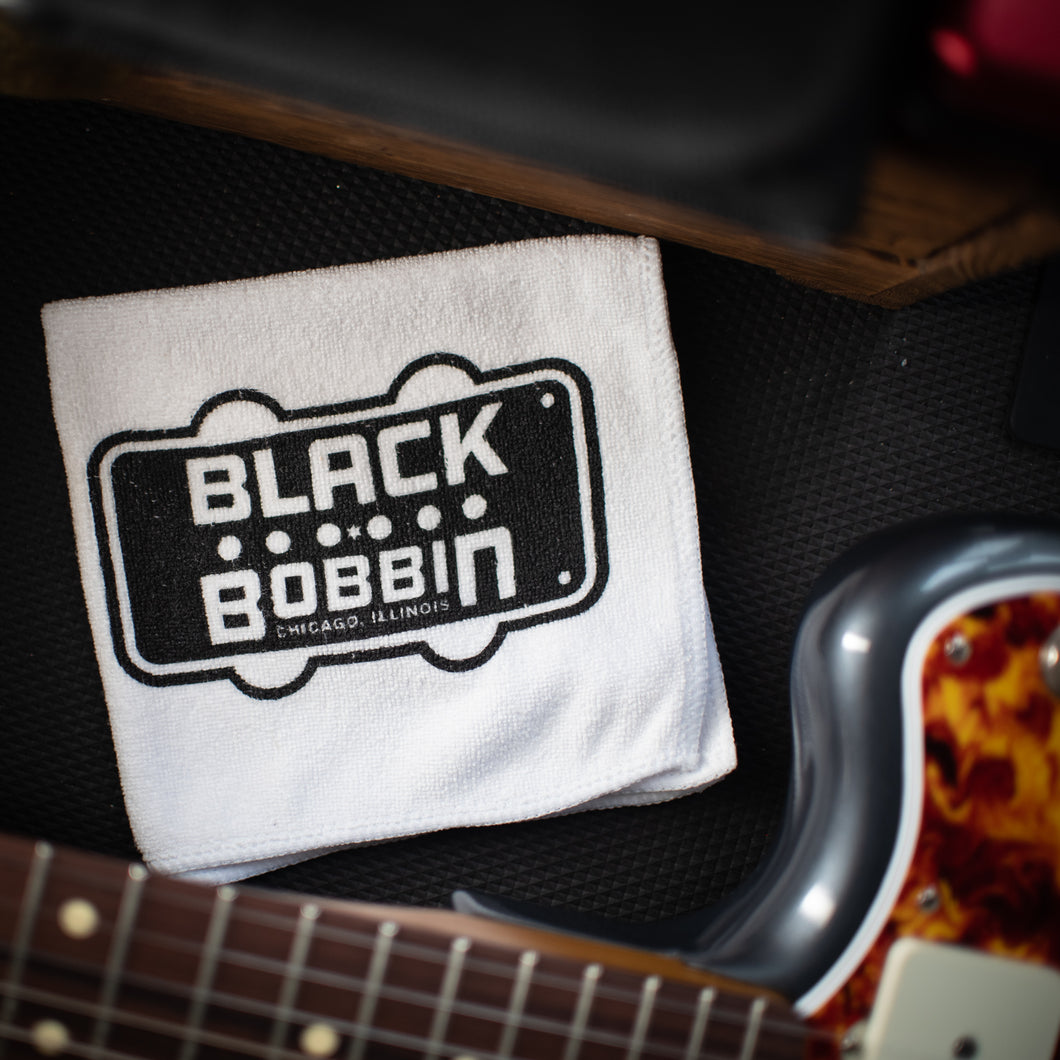 Black Bobbin Microfiber Polish Cloth