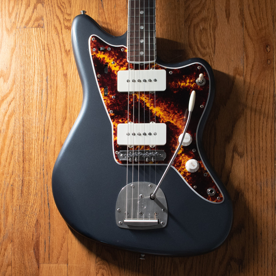 Fender American Original Jazzmaster Charcoal Frost Metallic Black Bobbin Makeover