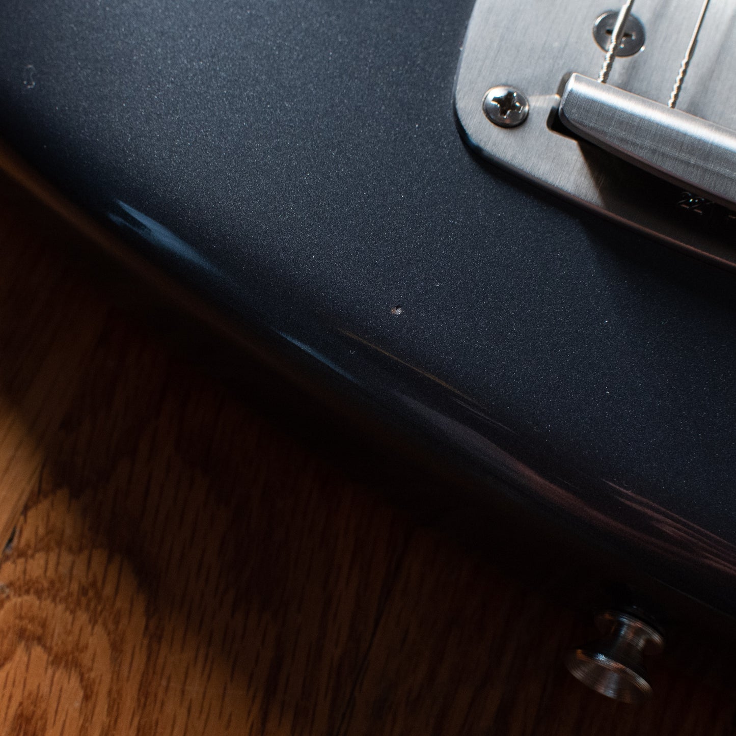 Fender American Original Jazzmaster Charcoal Frost Metallic Black Bobbin Makeover