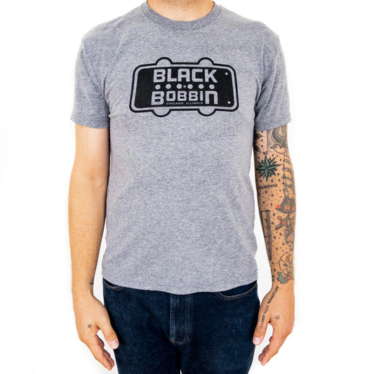 Black Bobbin Logo Shirt Heather Grey